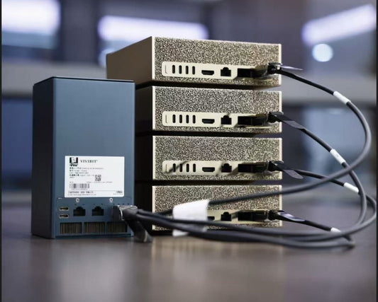 4-Node DGX Spark Cluster with VIVIBIT E1001: Compute Power Soars to 4 PFLOPS
